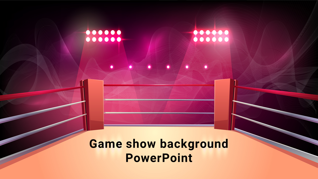 Attractive Game Show Background PowerPoint Template